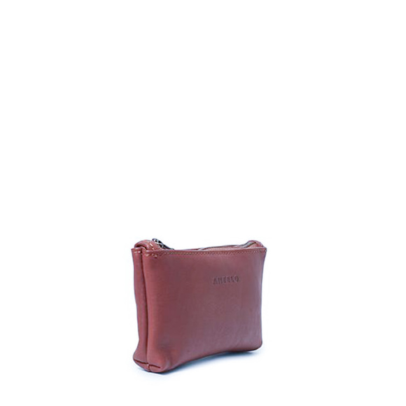 Antelo X0000369 Sofia leather zip pouch Sable Tan